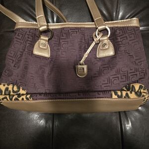 Stylish Brown And Gold Small Handbag Like New